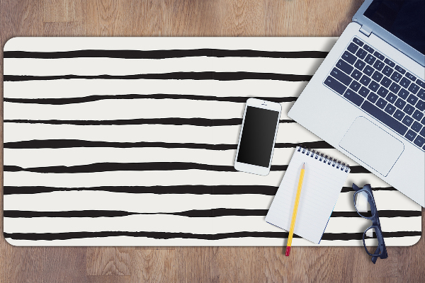 Tapis de bureau Lignes noires