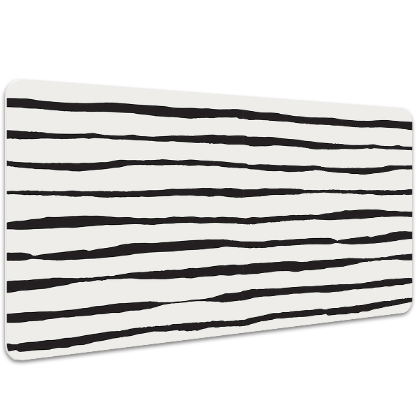 Tapis de bureau Lignes noires