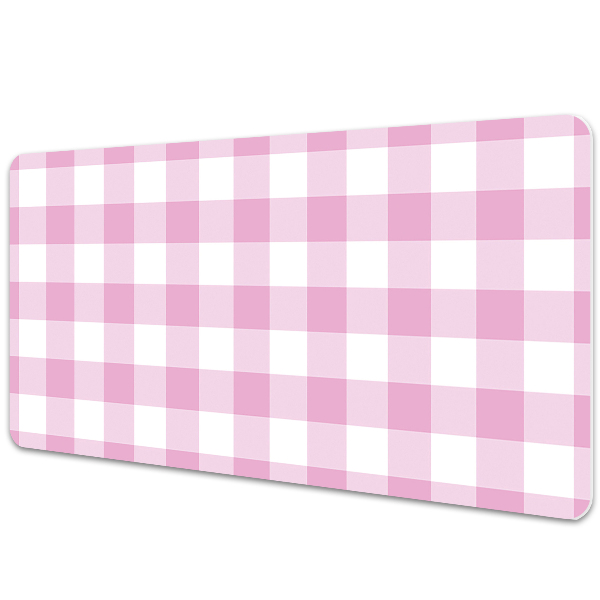 Sous main de bureau Grille rose