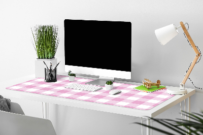 Sous main de bureau Grille rose