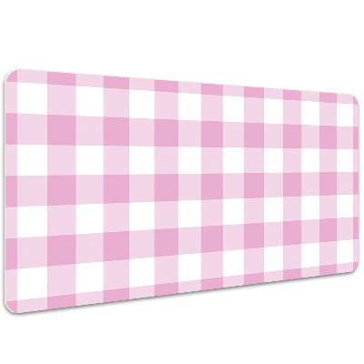 Sous main de bureau Grille rose