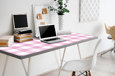 Sous main de bureau Grille rose