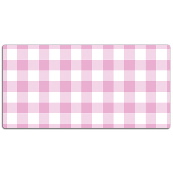 Sous main de bureau Grille rose