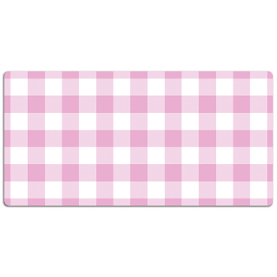 Sous main de bureau Grille rose