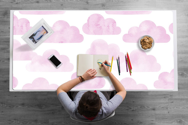 Sous main de bureau Nuages ​​roses