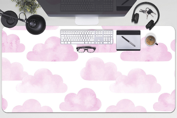 Sous main de bureau Nuages ​​roses