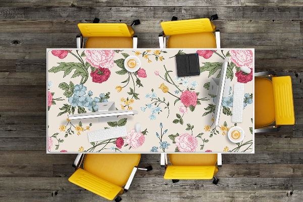 Tapis de bureau Fleurs colorées
