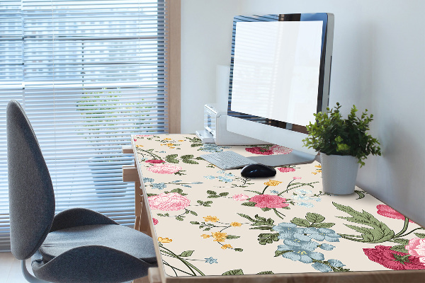 Tapis de bureau Fleurs colorées