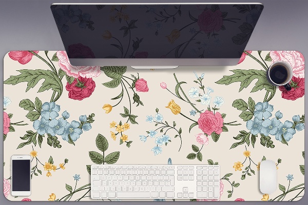 Tapis de bureau Fleurs colorées