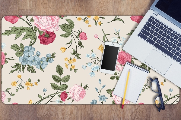 Tapis de bureau Fleurs colorées