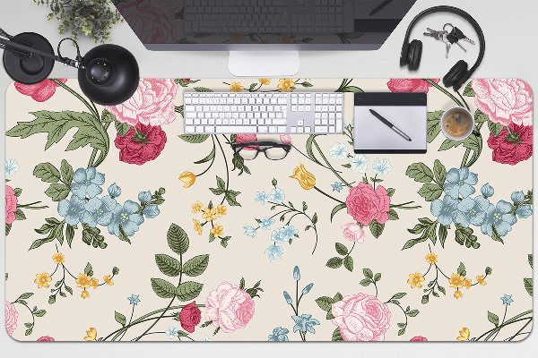 Tapis de bureau Fleurs colorées