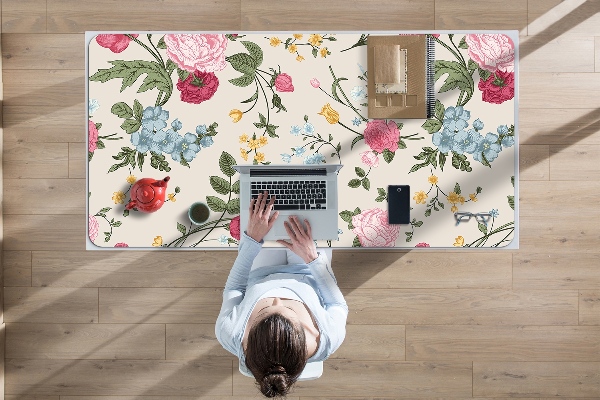Tapis de bureau Fleurs colorées