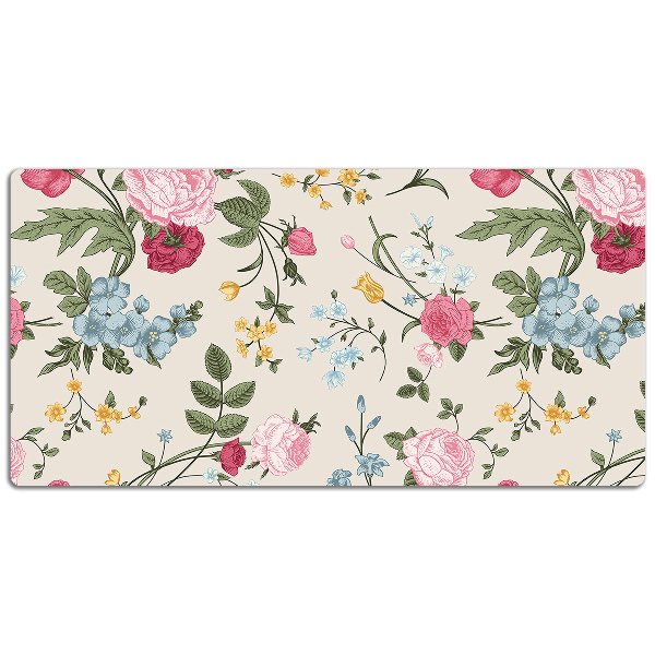 Tapis de bureau Fleurs colorées