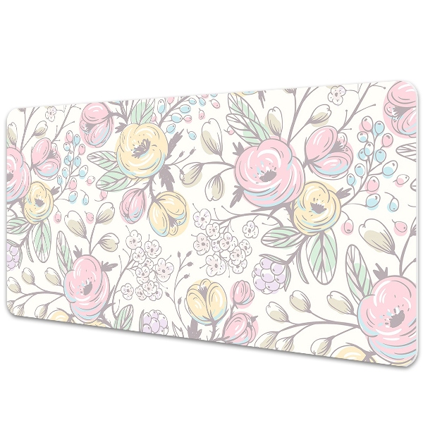 Tapis de bureau Fleurs colorées