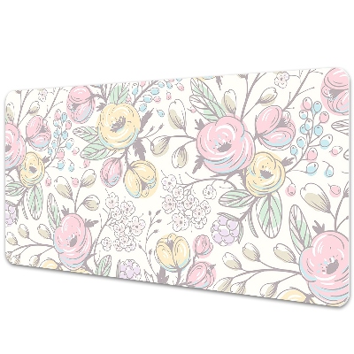 Tapis de bureau Fleurs colorées