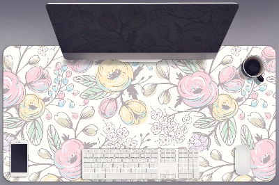 Tapis de bureau Fleurs colorées