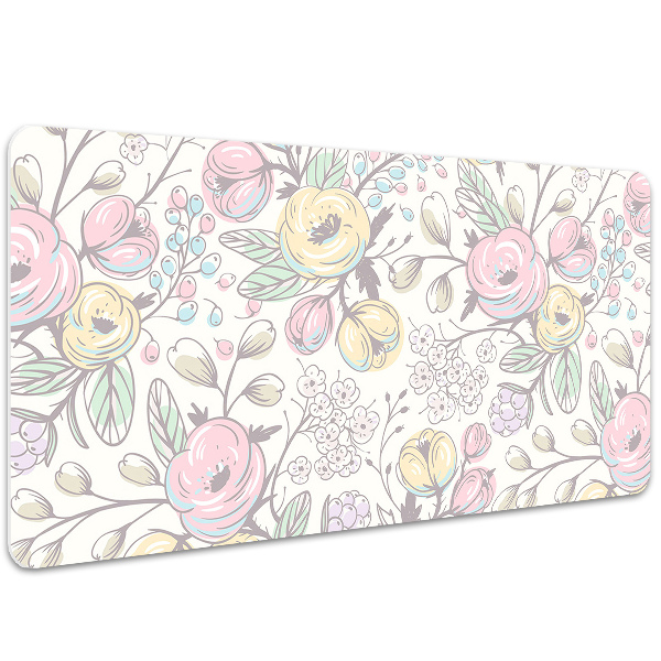 Tapis de bureau Fleurs colorées