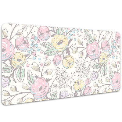 Tapis de bureau Fleurs colorées