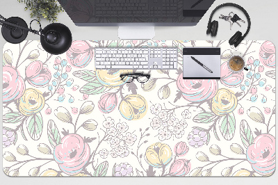 Tapis de bureau Fleurs colorées