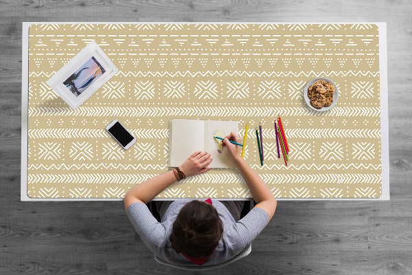 Sous main de bureau Forme jaune