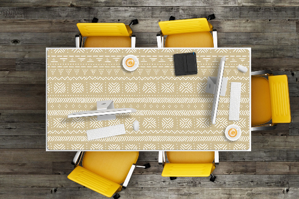 Sous main de bureau Forme jaune