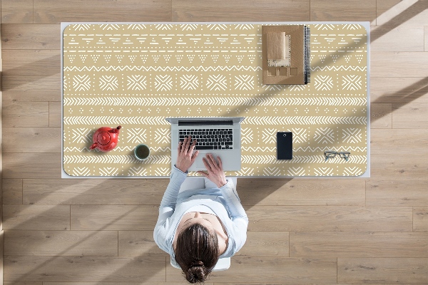 Sous main de bureau Forme jaune