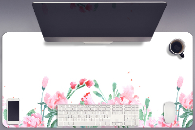 Sous main de bureau Fleurs roses