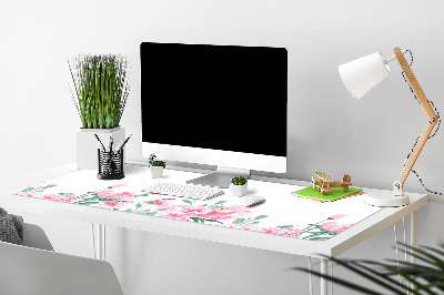 Sous main de bureau Fleurs roses