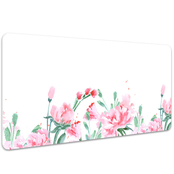Sous main de bureau Fleurs roses