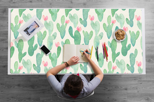 Sous main de bureau Taches de cactus