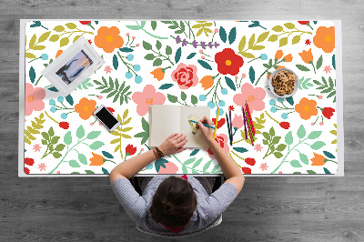 Sous-main bureau Image en fleurs