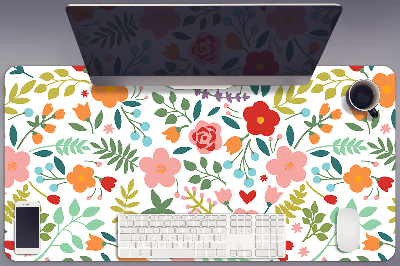 Sous-main bureau Image en fleurs