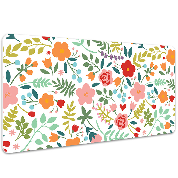 Sous-main bureau Image en fleurs