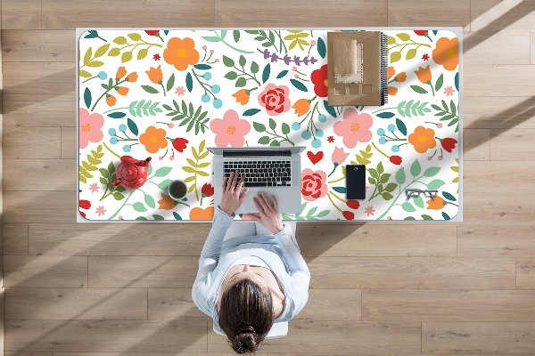 Sous-main bureau Image en fleurs
