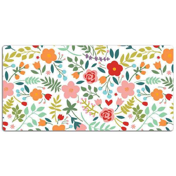 Sous-main bureau Image en fleurs