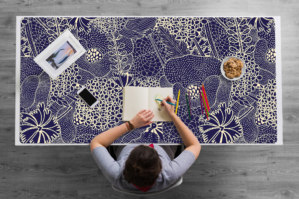 Sous-main bureau Modèle bleu