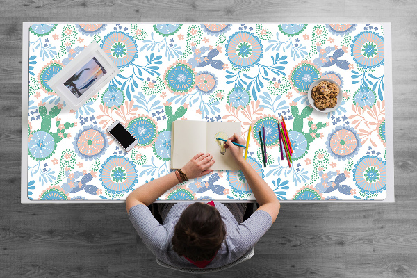 Sous-main bureau Fleurs vintage