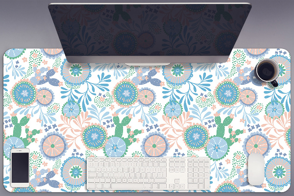 Sous-main bureau Fleurs vintage