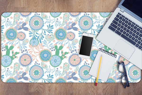 Sous-main bureau Fleurs vintage