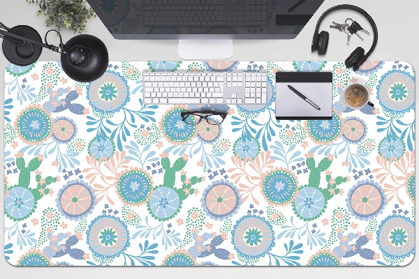 Sous-main bureau Fleurs vintage