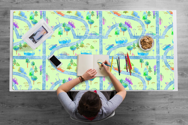 Tapis de bureau Voitures pour les enfants