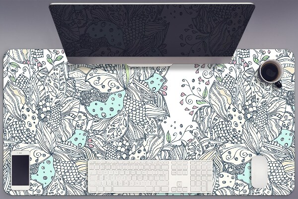 Sous main de bureau Fleurs