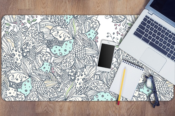 Sous main de bureau Fleurs