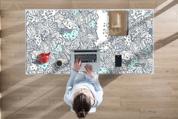 Sous main de bureau Fleurs