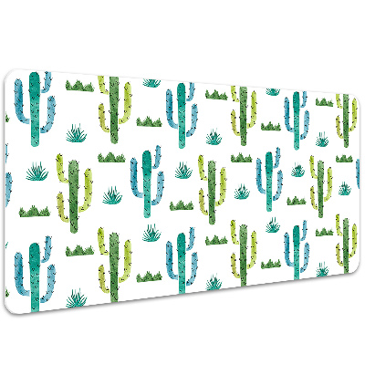 Sous-main bureau Cactus peints