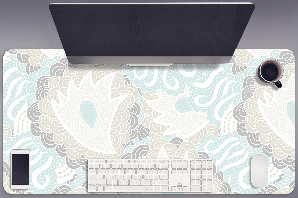 Sous-main bureau Fleurs pastel