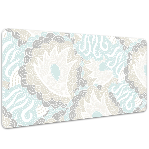 Sous-main bureau Fleurs pastel