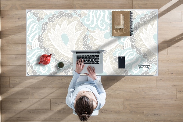 Sous-main bureau Fleurs pastel