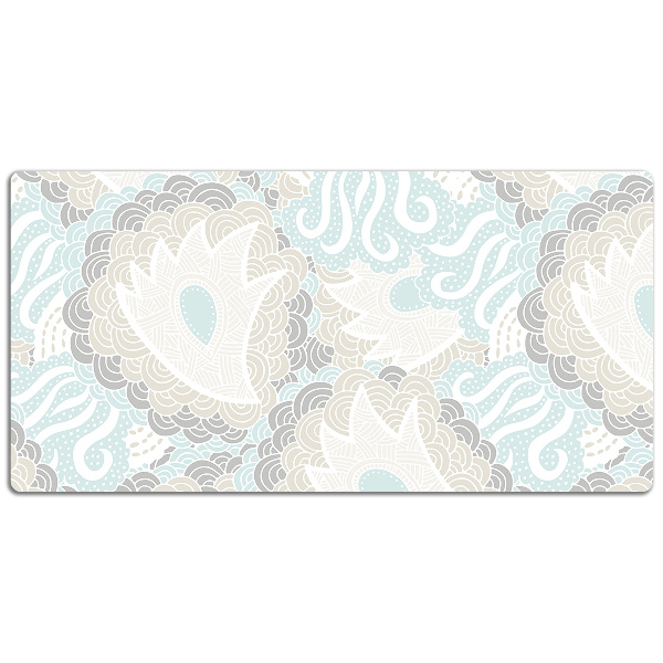 Sous-main bureau Fleurs pastel