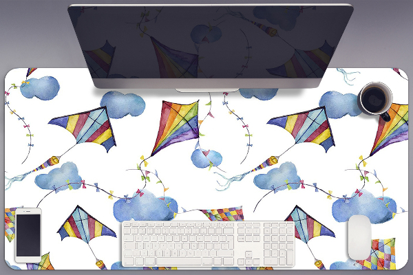 Sous-main bureau Clouds de cerfs-volants
